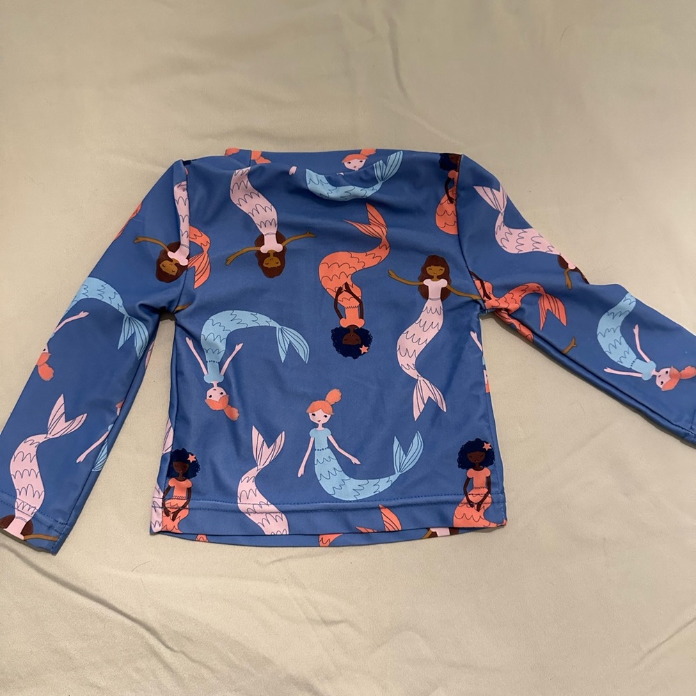 Carter’s Mermaid Long Sleeve Rash Guard - Picture 3 of 3